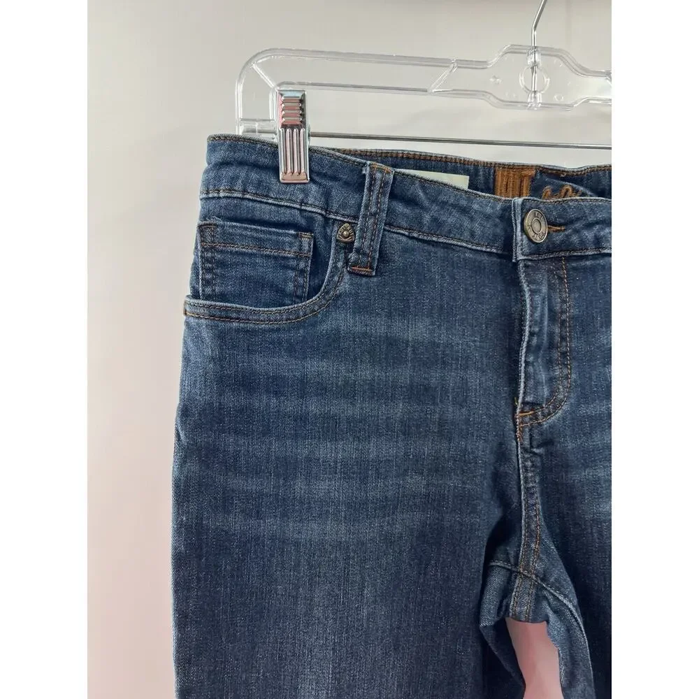 Kut from the Kloth Women’s Bardot Crop Skinny Boyfriend Jeans Medium Wash Size 6